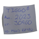 Moldura Retrovisor Interno Chery Tiggo 8 2023 Original