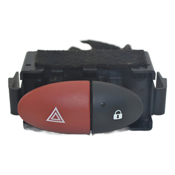 Botão Pisca Alerta Trava Destrava Renault Master 2020 Origin - Preto