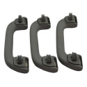Kit Com 3 Puxador Alça Teto Pqp Honda City 2013 Original Cinza-escuro