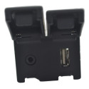 Entrada Conector Usb Auxiliar Console City 2015 Original Preto