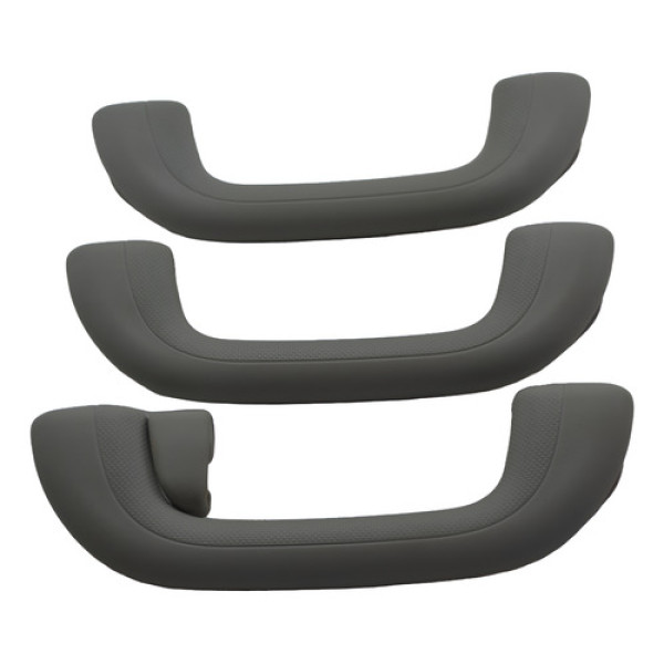 Kit Com 3 Puxador Alça Teto Pqp Hyundai Ix35 2011 Original Cinza