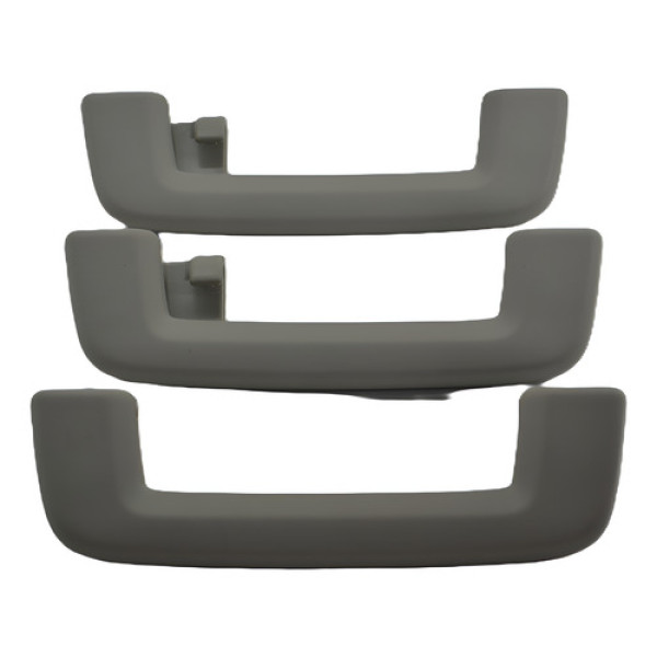 Kit 3 Puxador Alça Teto Pqp Ford Focus 2011 Original - Cinza