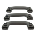 Kit Com 3 Puxador Alça Teto Pqp Honda City 2013 Original Cinza-escuro
