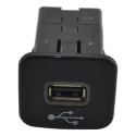 Entrada Tomada Conector Usb Console Fiat Cronos Original Preto
