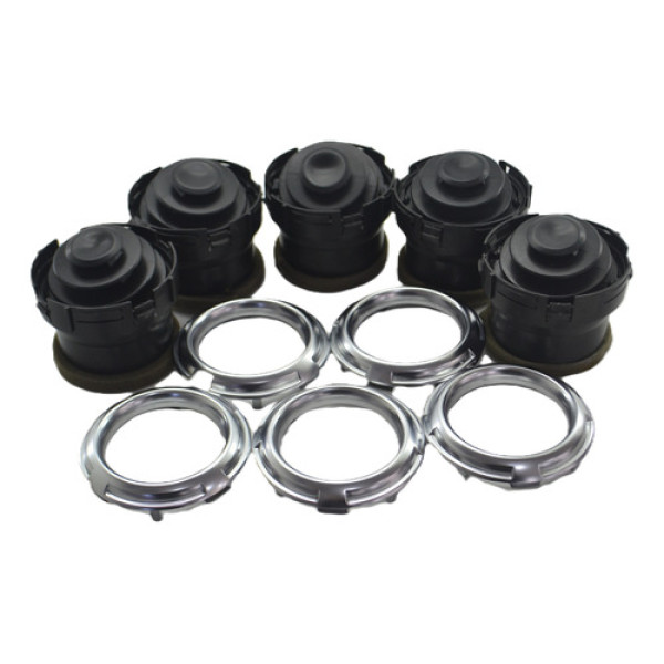 Kit 5 Difusor Ar Painel C/aro Citroen C3 2015 Original