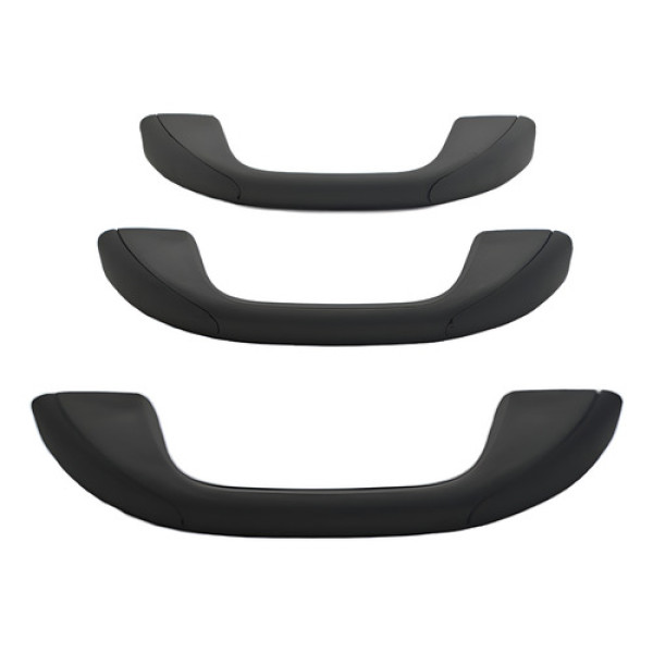 Kit 3 Puxador Alça Teto Pqp Renault Sandero 2011 Original Cinza-escuro