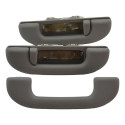 Kit 3 Puxador Alça Teto Pqp Fiat Toro 2020 Original Preto