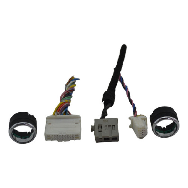 Kit Plug Conector + Botão Radio Painel March 2017 Original
