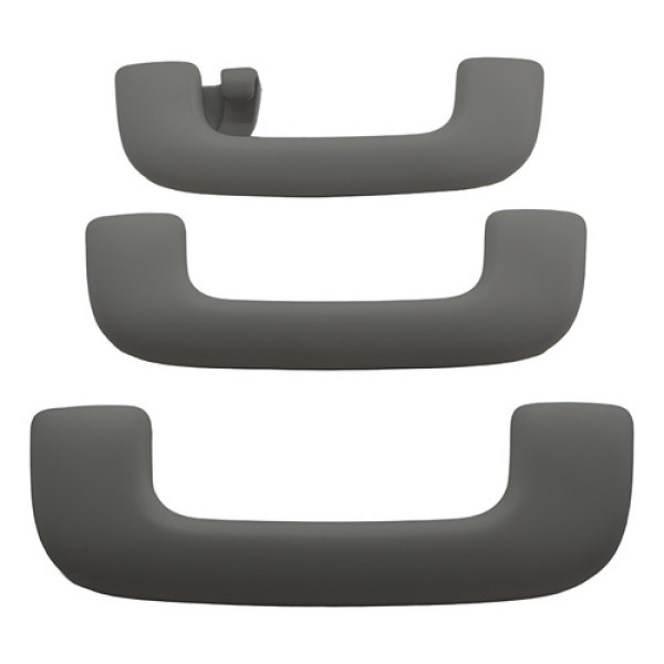 Kit Com 3 Puxador Alça Teto Pqp Hyundai Creta 2023 Original Cinza