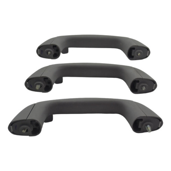 Kit 3 Puxador Alça Apoio Teto Pqp Etios 2013 Original Cinza