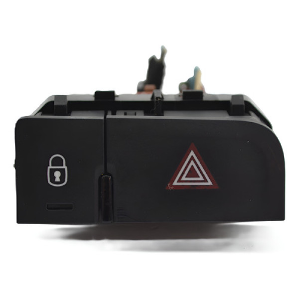 Botão Pisca Alerta Trava Painel Citroen C3 2015 Original Preto