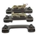 Kit 3 Puxador Alça Teto Pqp Fiat Toro 2020 Original Preto