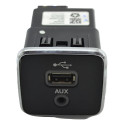Entrada Conector Usb Aux Jeep Compass 2017 A 2021 Original Preto