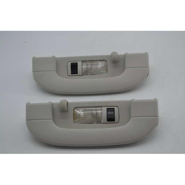 Par Puxador Teto Pqp Com Luz Mercedes B-180 2009 Original Cinza