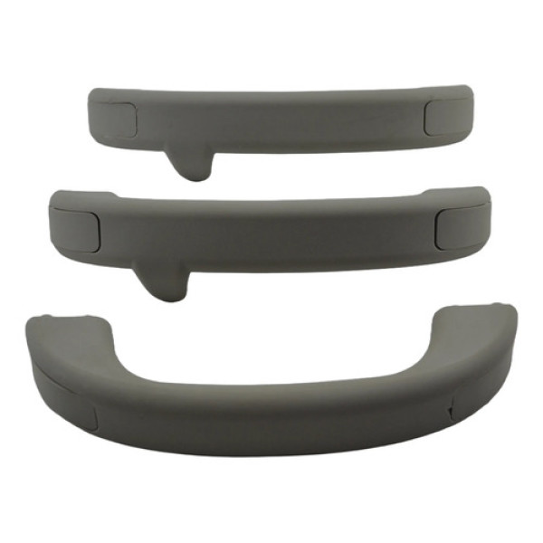 Kit 3 Puxador Alça Teto Pqp Ford Ka 2015 Original Cinza