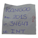 Moldura Botão Cego Falso Painel Kangoo 2015 Original Preto