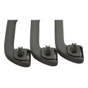 Kit Com 3 Puxador Alça Pqp Teto Honda Civic 2014 Original Cinza