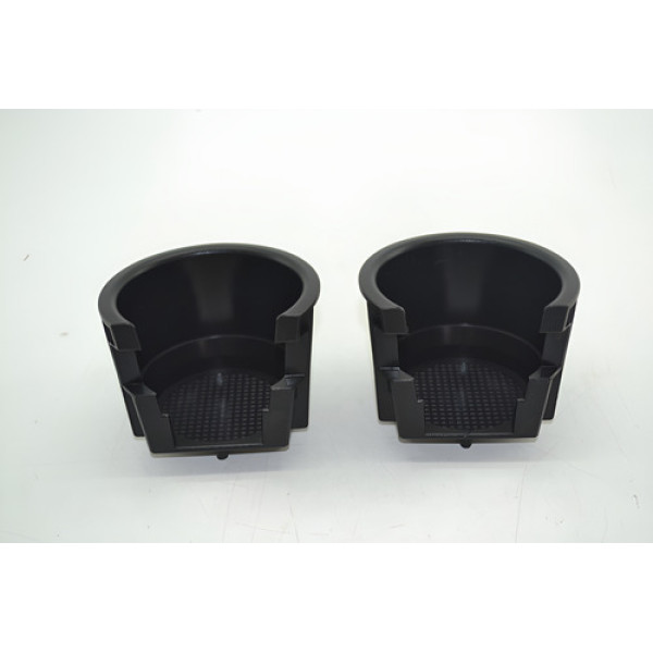 Par Moldura Porta Copo Console Range Rover Sport Original Preto