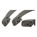 Kit Com 3 Puxador Alça Teto Pqp 207 2012 Original Cinza