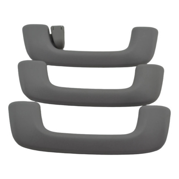 Kit 3 Puxador Alça Teto Pqp Tucson 2019 Original Cinza