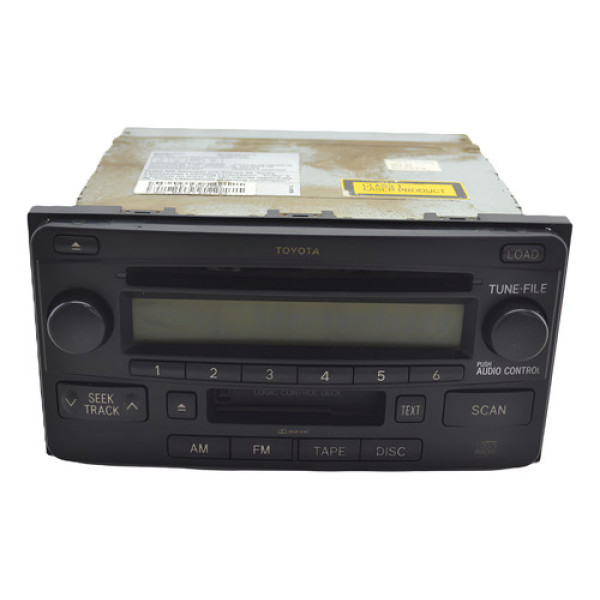 Radio Aparelho Som Toca Fita Hilux Sw4 Original Toyota Preto