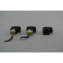 Kit Botões Falsos Painel C/chicote Mitsubishi Asx 2011-2020 Preto