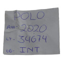 Entrada Dupla Conector Usb Tipo C Vw Polo 2020 Nivus Origina Preto
