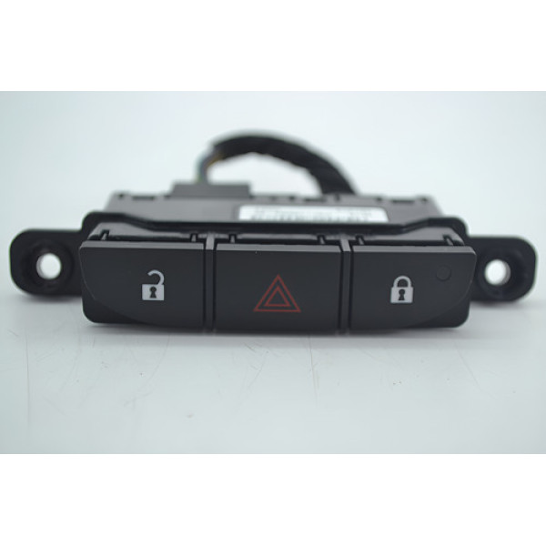 Botão Pisca Alerta Trava Destrava Painel Ford Ka 2018 Origin - Preto
