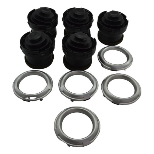 Kit 5 Difusor Saída Ar Painel C/aro C3 2013 Original