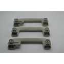 Kit 3 Apoio Puxador Alça Teto Pqp Ford Focus 2011 Original Cinza