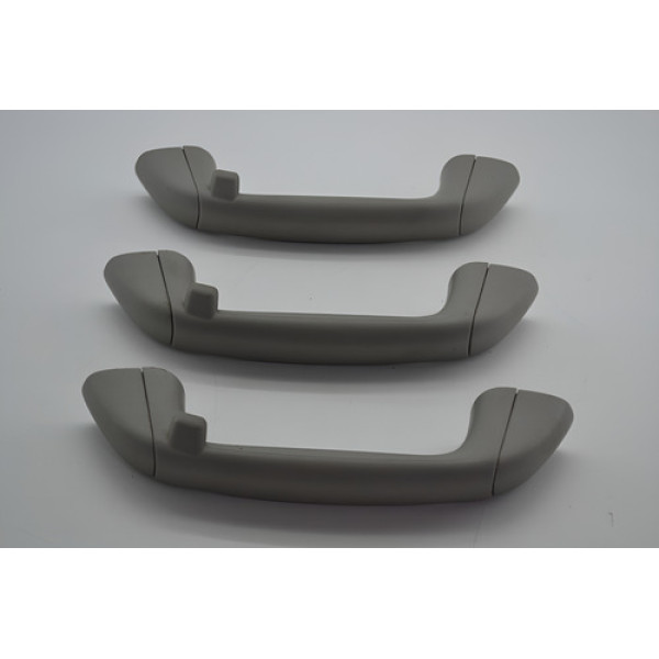 Kit 3 Pqp Puxador Alça Teto Toyota Etios 2014 Original Cinza