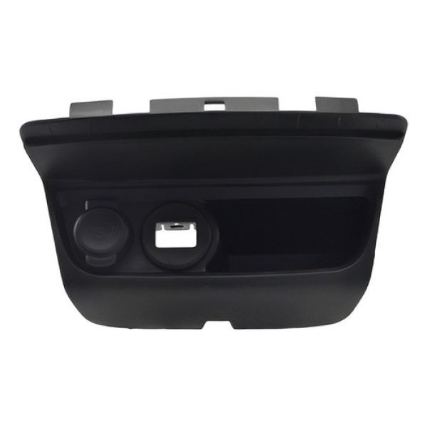 Porta Treco Objeto C/tomada Console 2008 2022 Original Preto