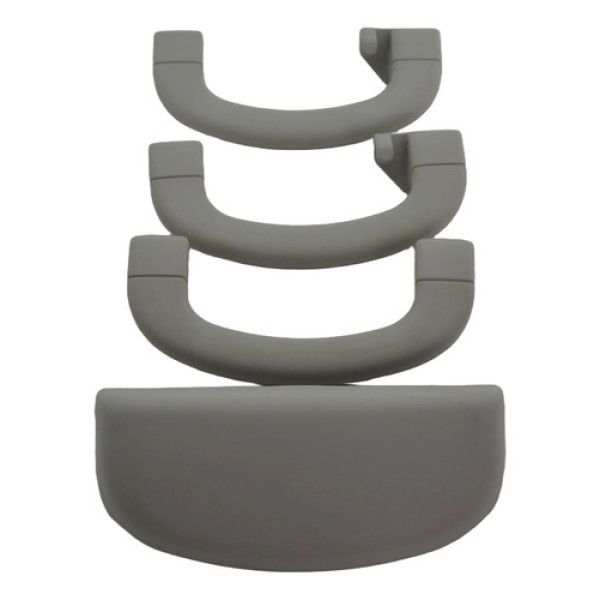 Kit 3 Puxador Pqp Alça Teto Porta Óculos Punto 2013 Origi Cinza