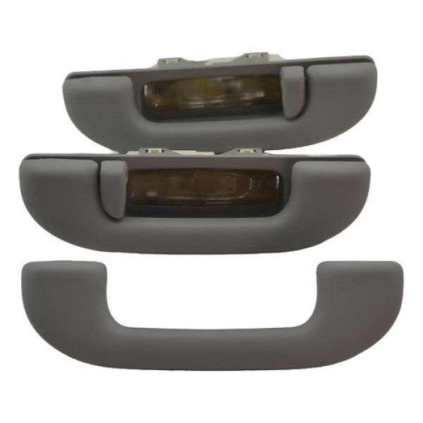 Kit 3 Puxador Alça Teto Pqp Fiat Toro 2020 Original Preto