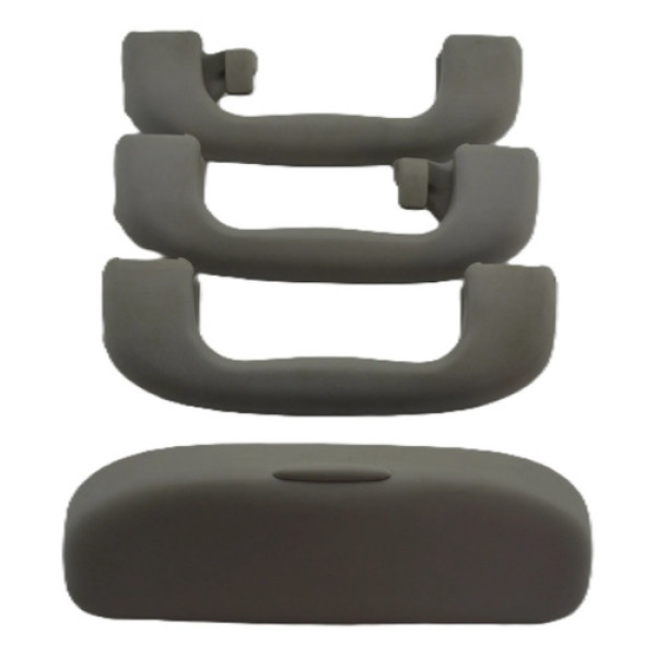 Kit 3 Puxador Alça Teto Pqp C/porta Oculos Sonic 2014 Origin Cinza-escuro