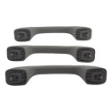 Kit 3 Puxador Alça Teto Pqp Sandero 2013 Logan Original Cinza