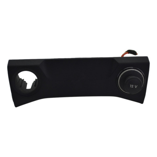 Moldura Tomada 12v Console Volkswagen T-cross 2021 Original - Preto