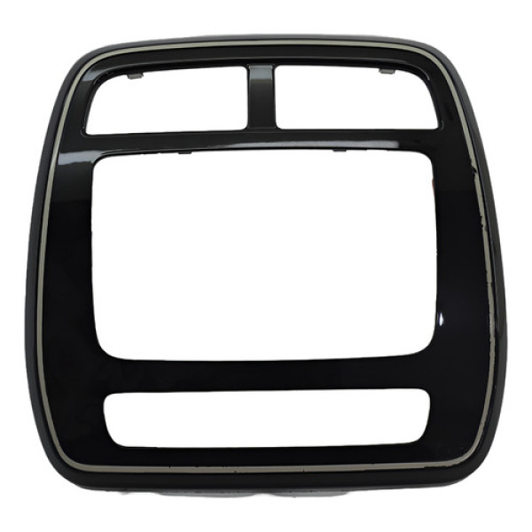 Moldura Multimidia Central Painel Renault Kwid 2020 Original - Preto