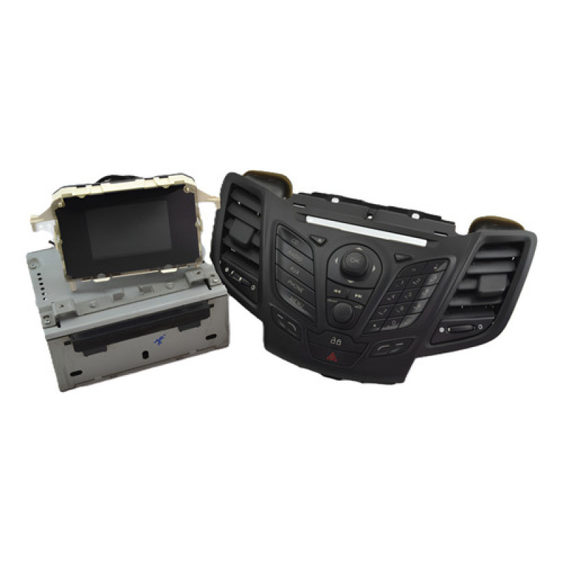 Kit Frente Fundo Visor Moldura Radio Fiesta  2014 Original Kit Frente Fundo Visor Moldura Radio Fiesta  2014 Original