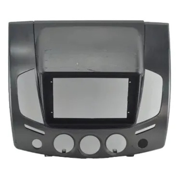 Moldura Radio Central Painel Mitsubishi L200 2009 Original Prateado