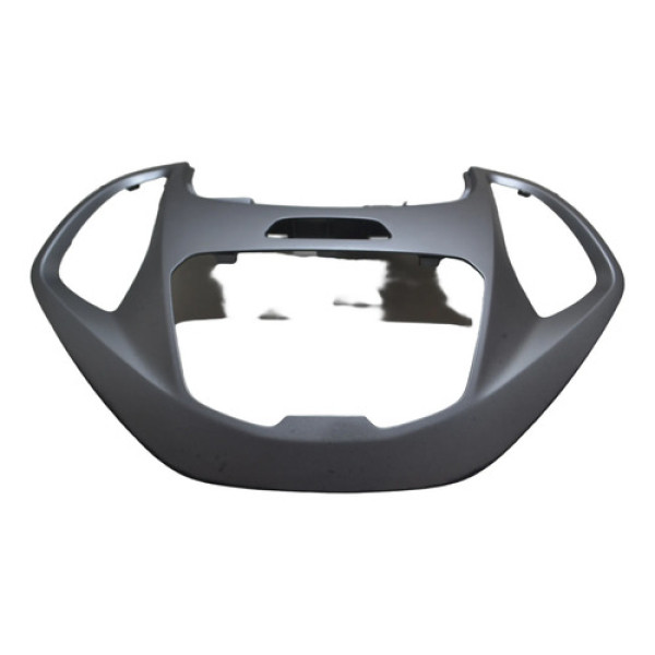 Moldura Rádio Central Painel Ford Ka 2019 Original Prateado