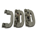 Kit 3 Puxador Alça Teto Pqp Chevrolet Astra 2009 Original Creme