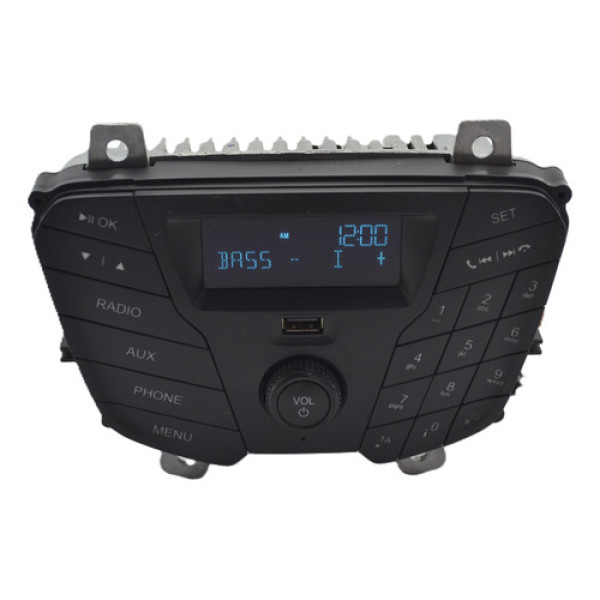 Frente Radio Som C/usb Ford New Fiesta 2014 Original