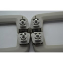 Kit 4  Puxador Alça Pqp Teto Ranger 2023 Original Cinza