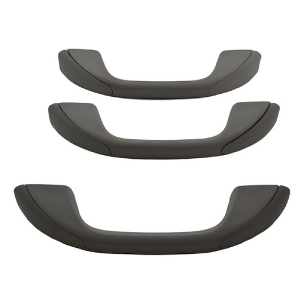 Kit Com 3 Puxador Alça Teto Pqp Renault Sandero 2011 Origina - Cinza