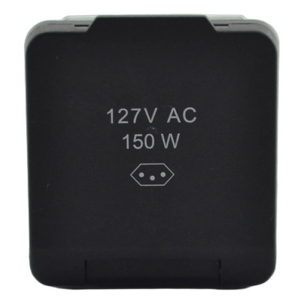 Tomada Energia 150w 127v Console Commander 2022 Original Preto
