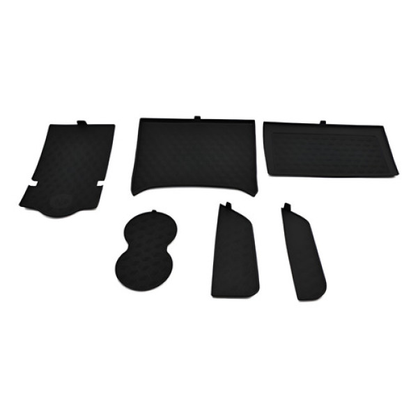 Kit 6 Borracha Acabamento Interno Console Tiggo 7 8 2022 Ori Preto
