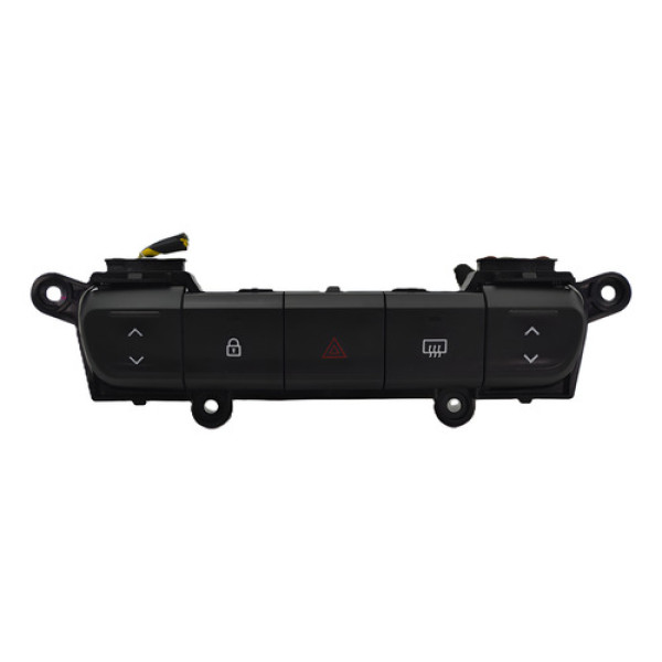 Botão Pisca Alerta Trava Desembaçador Kwid 2019 Original - Preto