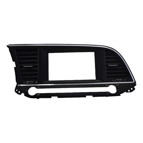 Moldura Central Painel C/difusor Hyundai Elantra 2018 Origin Preto