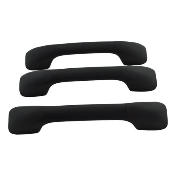 Kit 3 Puxador Alça Teto Pqp Sandero 2020 Logan Original Preto